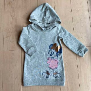 ベビーギャップ(babyGAP)の【新品】ベビーギャップ　100 パーカーワンピース(ワンピース)