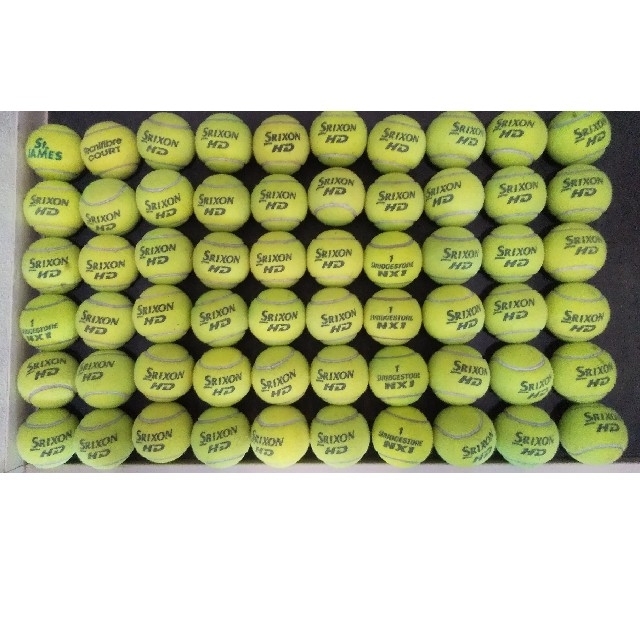 硬式テニスボール60球 スポーツ/アウトドアのテニス(ボール)の商品写真