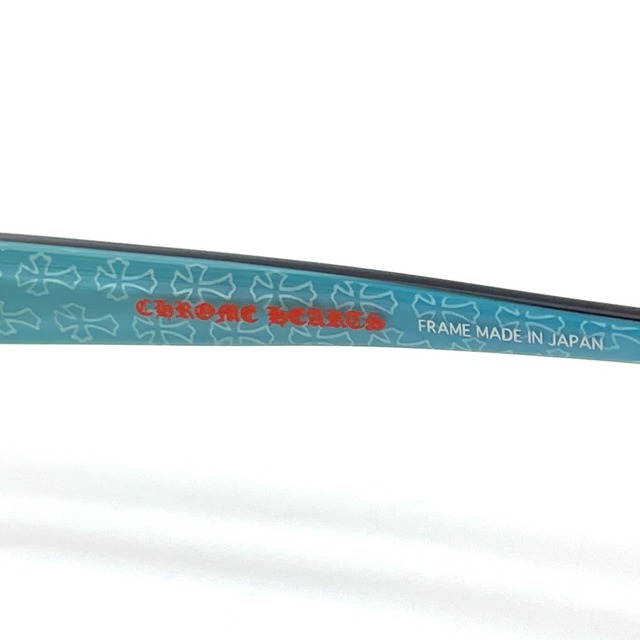 Chrome Hearts(クロムハーツ)のクロムハーツ CHROME HEARTS FUMUNDA アイウェア 眼鏡 プラスチック ブラック×ブルー メンズのファッション小物(サングラス/メガネ)の商品写真
