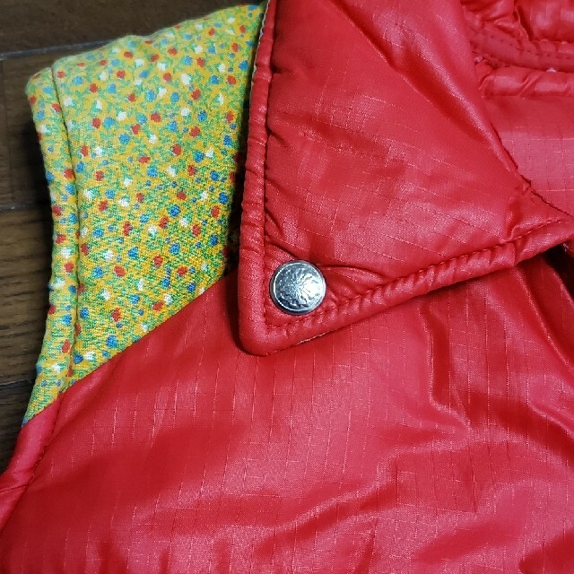 古着　赤い中綿ベストL　TALONZIP レディースのジャケット/アウター(ダウンベスト)の商品写真