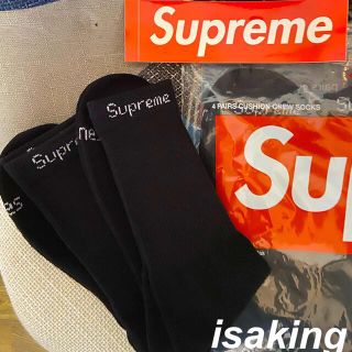 シュプリーム(Supreme)のSupreme Hanes® Crew Socks  "Black" 2足セット(ソックス)