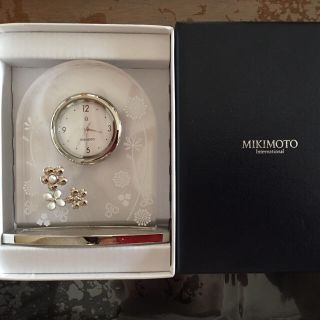 ミキモト(MIKIMOTO)のミキモト 未使用新品 置時計(置時計)