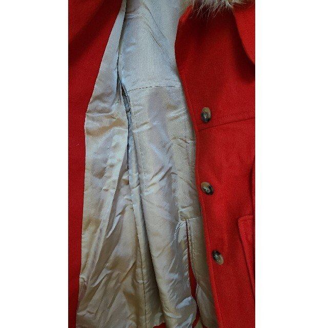 DOUBLE STANDARD CLOTHING(ダブルスタンダードクロージング)のウール　コート　ファー付き レディースのジャケット/アウター(ロングコート)の商品写真