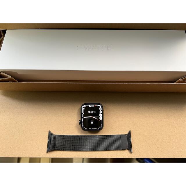 Apple - Apple Watch series7 45mm グラファイトステンレススチール