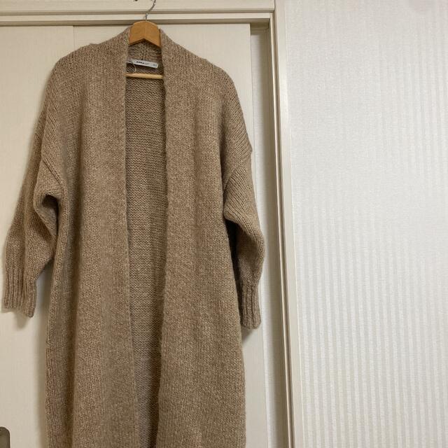 ZARA - ZARA KNITロングカーディガンの通販 by shop｜ザラならラクマ