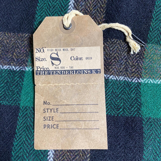 TENDERLOIN(テンダーロイン)のHIGH NECK WOOL SHT  GREEN テンダーロイン　ハイネック メンズのトップス(シャツ)の商品写真