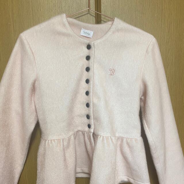 bibiy ペプラムカーディガン キッズ/ベビー/マタニティのキッズ服女の子用(90cm~)(カーディガン)の商品写真