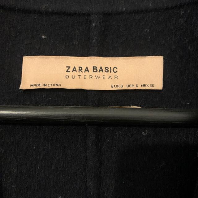 zara ネイビーコート レディースのジャケット/アウター(ロングコート)の商品写真