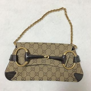 グッチ(Gucci)の美品 GUCCI グッチ ショルダー/クラッチ バッグ(クラッチバッグ)