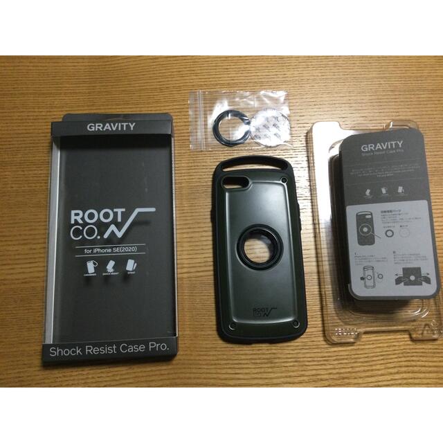 Snow Peak(スノーピーク)のROOT CO. iPhone SE 第二世代 スマホカバー カーキ スマホ/家電/カメラのスマホアクセサリー(iPhoneケース)の商品写真