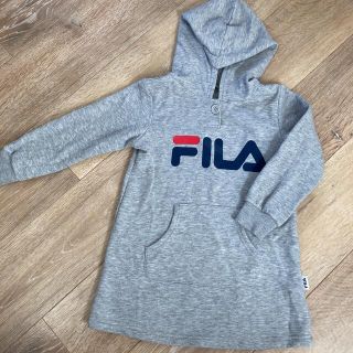 フィラ(FILA)のFILA フィラ 裏起毛パーカーワンピース 110(ワンピース)