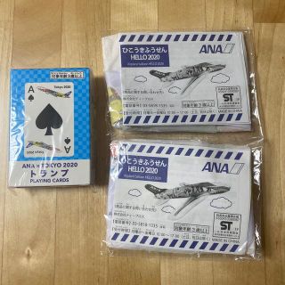 エーエヌエー(ゼンニッポンクウユ)(ANA(全日本空輸))のANA ノベルティ　トランプ　飛行機風船２つ(ノベルティグッズ)