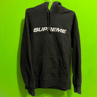 シュプリーム(Supreme)のSupreme Full Stripe Hooded Sweatshirt 黒L(パーカー)