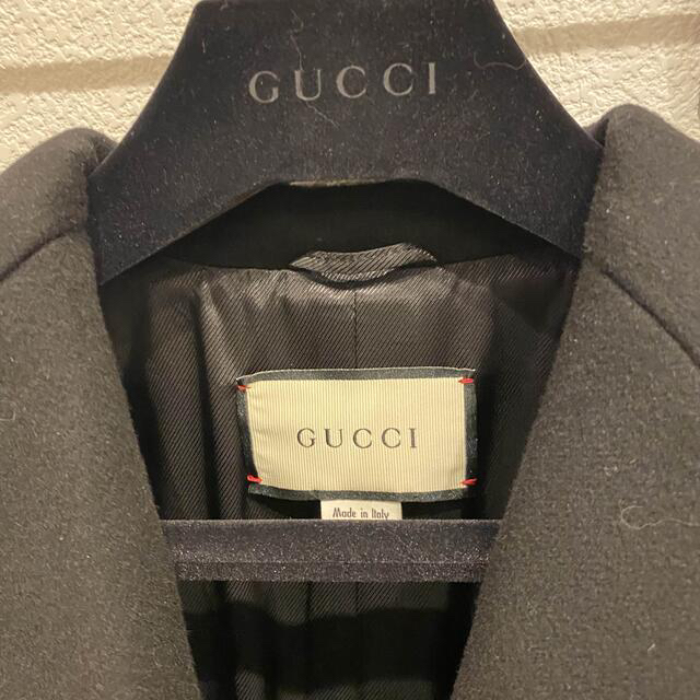 Gucci(グッチ)の専用です。グッチ　黒　ロングコート レディースのジャケット/アウター(ロングコート)の商品写真