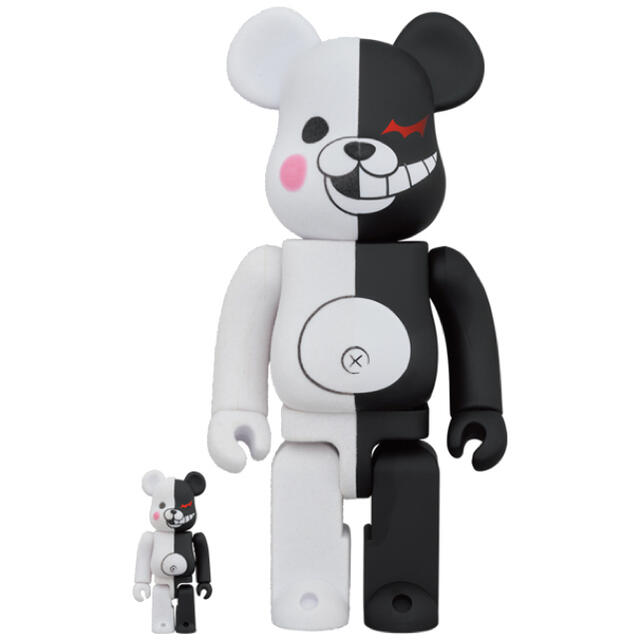 BE@RBRICK モノクマ ラバーコート＆フロッキー Ver. 400％