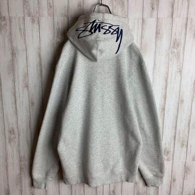 STUSSY - 【希少デザイン】ステューシー☆フード刺繍 パーカー 裏起毛 ...