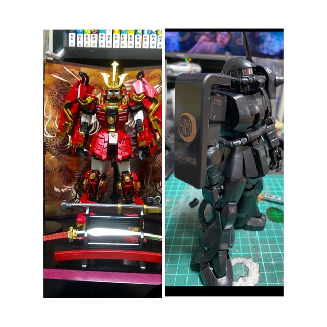 BANDAI - 【はるすけ様専用品】MG 真武者頑駄無・LUNA SEAザクセットの