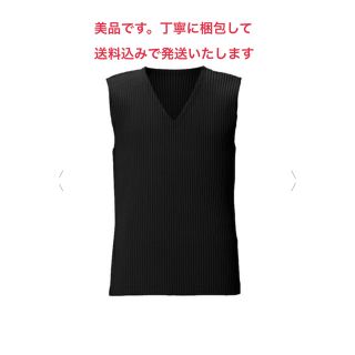 美品 ISSEY MIYAKE イッセイミヤケ プリーツ ベスト メンズ M