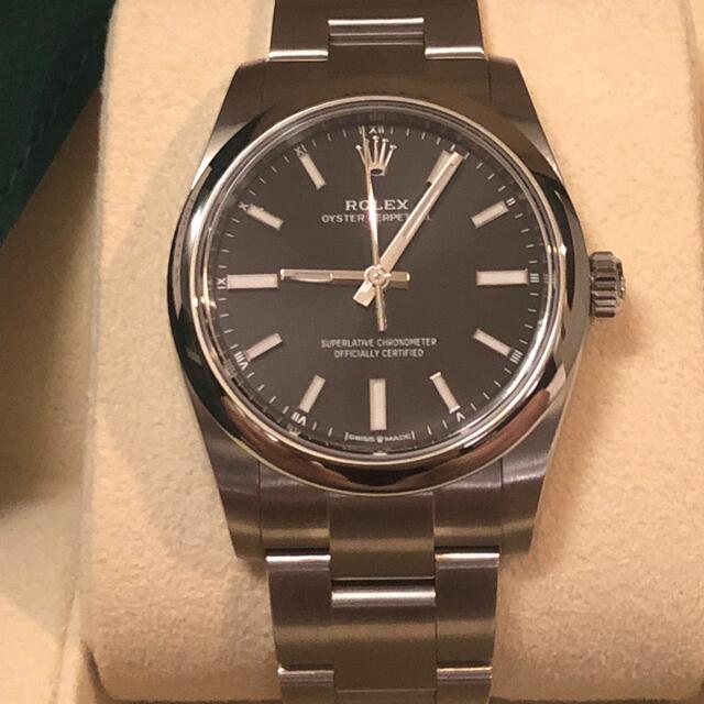 ROLEX(ロレックス)の【新品未使用】オイスターパーペチュアル　ブラック　 メンズの時計(腕時計(アナログ))の商品写真