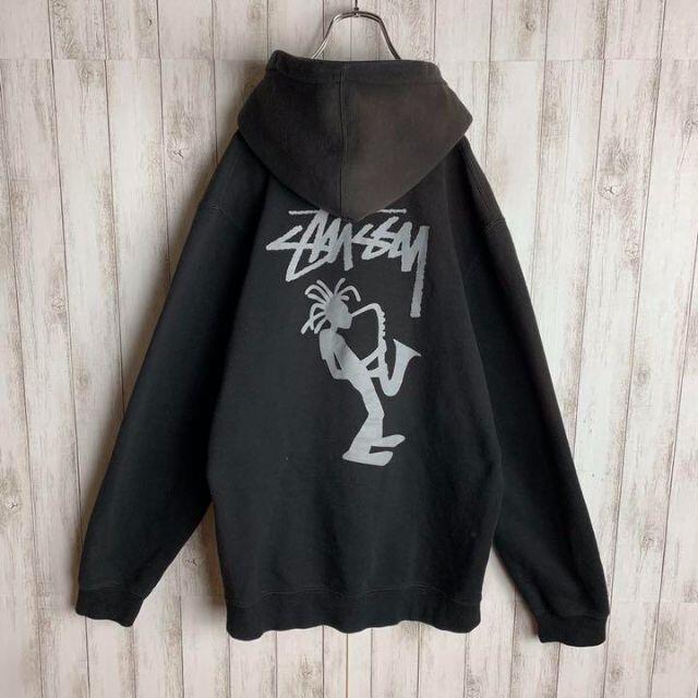 激レア】STUSSY ステューシー クラウン パイルロゴ パーカー - トップス