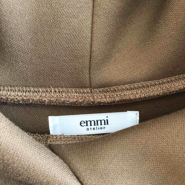 emmi atelier(エミアトリエ)の定価26400円【emmi atelier】ドッキングフーディワンピース レディースのワンピース(ロングワンピース/マキシワンピース)の商品写真