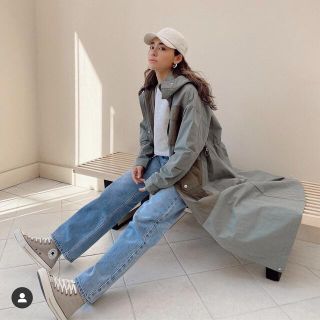 アリシアスタン(ALEXIA STAM)の早い者勝ち！Contrast Oversized Military Coat (ロングコート)