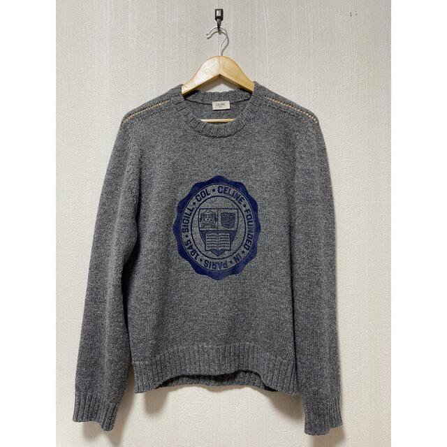 セリーヌ CELINE  Crest Crew NECK KNIT ニット　L