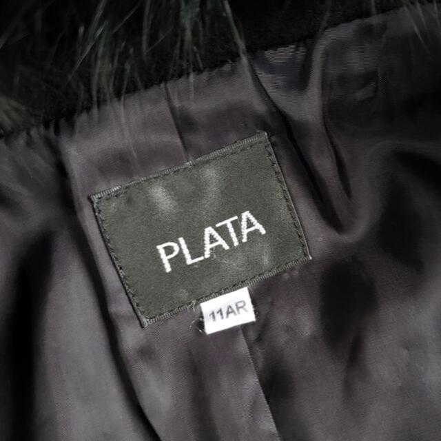 PLATA プラタ ☆ カシミヤ100% ロングコート フォックスファー PLATA プラタ ☆ カシミヤ100% ロングコート フォックスファー