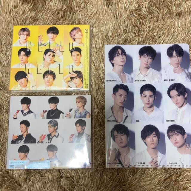 Johnny's(ジャニーズ)のHELLOHELLO（初回盤B＋Grandeur(初回盤B)＋B5クリアファイル エンタメ/ホビーのCD(ポップス/ロック(邦楽))の商品写真