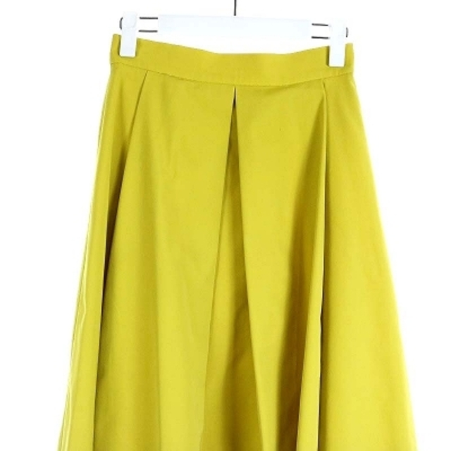 ANAYI(アナイ)のアナイ プリーツスカート フレアスカート ミモレ ロング 36 S 黄 レディースのスカート(ロングスカート)の商品写真