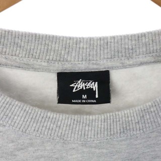 海外限定 ステューシー Stussy トレーナー 黒赤 M 裏起毛