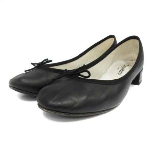 レペット(repetto)のレペット バレエシューズ リボン 39.5 25.0cm 黒(バレエシューズ)