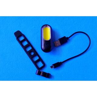 LEDテールライト 23g 超高輝度防水 USB充電 セーフティライト 赤/白(パーツ)