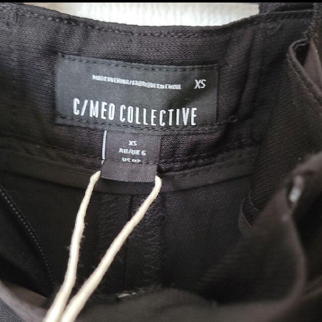 C/MEO COLLECTIVE(カメオコレクティブ)のカメオコレクティブ　ワイドパンツ　ブラック　XS 新品 レディースのパンツ(カジュアルパンツ)の商品写真