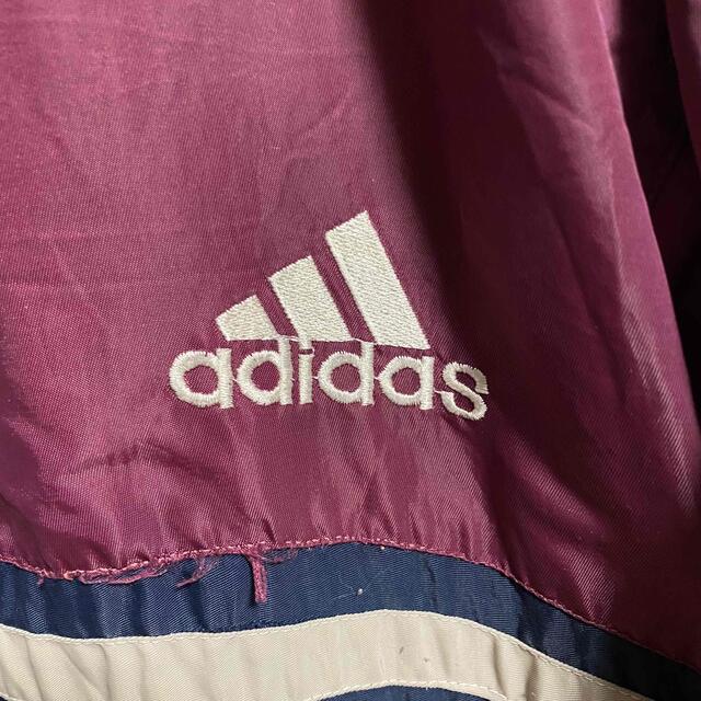 adidas(アディダス)の90s 古着 アディダス 刺繍ロゴ リバーシブル トレフォイルロゴ ゆるだぼ メンズのジャケット/アウター(ナイロンジャケット)の商品写真