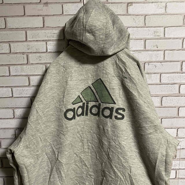 adidas(アディダス)の90s 古着 アディダス 刺繍ロゴ リバーシブル トレフォイルロゴ ゆるだぼ メンズのジャケット/アウター(ナイロンジャケット)の商品写真