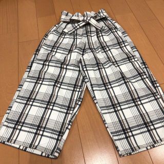 グローバルワーク(GLOBAL WORK)の【超美品】グローバルワーク　チェック柄ワイドパンツ(パンツ/スパッツ)