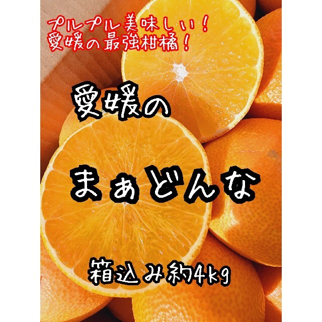 愛媛県産　まぁどんな　少し訳あり　箱込み約4kg　まどんな 食品/飲料/酒の食品(フルーツ)の商品写真