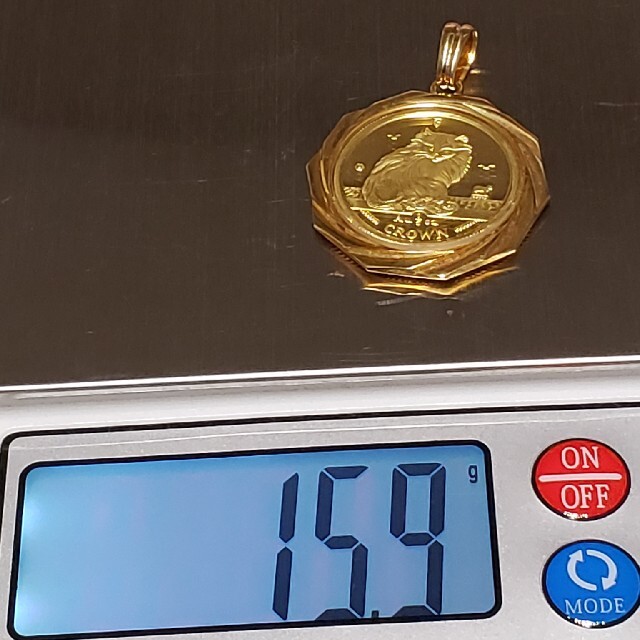 マン島キャットコインのペンダントトップの通販 by G4's shop｜ラクマ 日本製お得