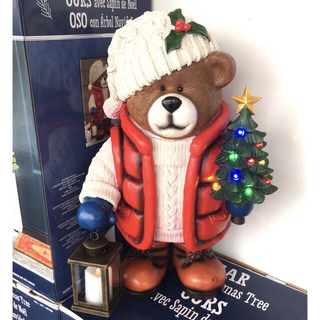 コストコクリスマス　クマのグリーター　64センチ