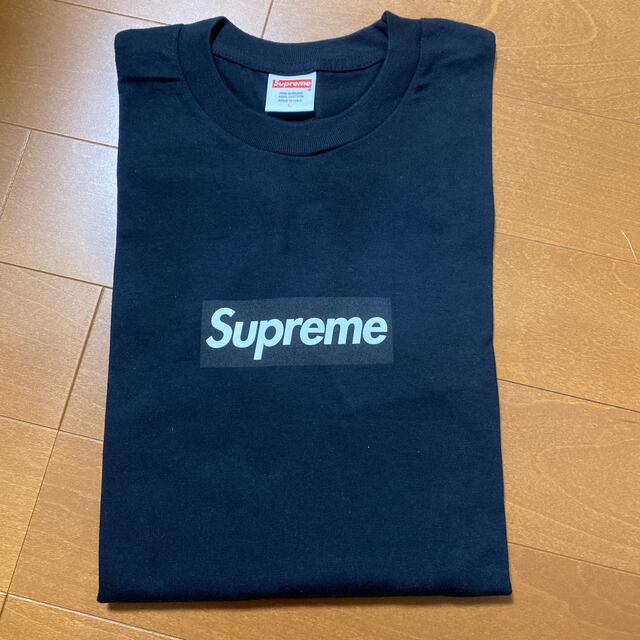 【新品未使用品】Supreme Box Logo L/S Tee  黒LTシャツ/カットソー(七分/長袖)