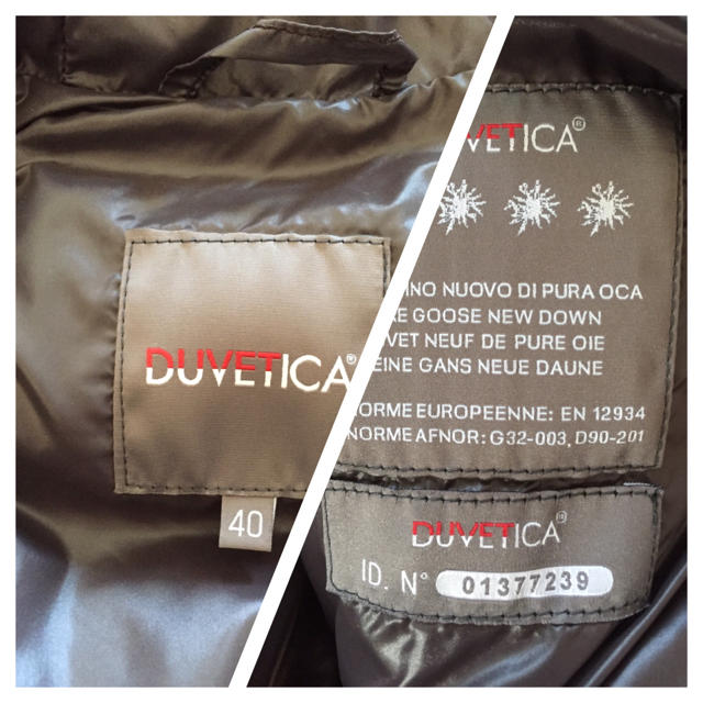 DUVETICA(デュベティカ)のDUVETICA デュベティカ kappa サイズ40 グレー レディースのジャケット/アウター(ダウンジャケット)の商品写真