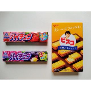 グリコ(グリコ)のグリコ ビスコ ＋ 森永製菓 ハイチュウ 2種 お菓子アソートセット 詰め合わせ(菓子/デザート)