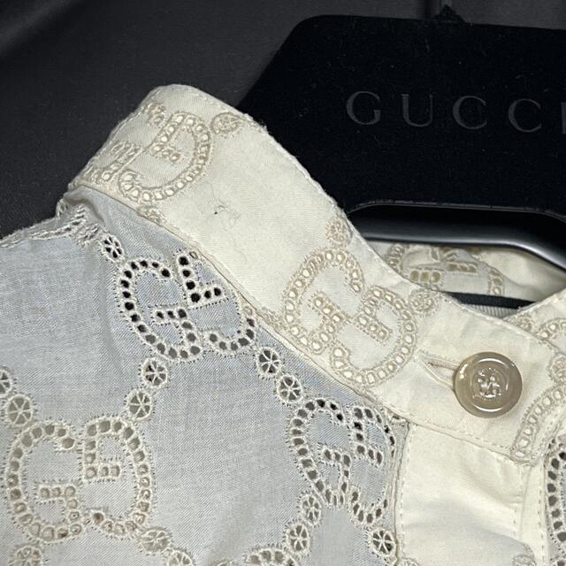 Gucci(グッチ)のらら様専用　グッチ GUCCI ワンピース GG エンブロイダリー アイボリー レディースのワンピース(ひざ丈ワンピース)の商品写真