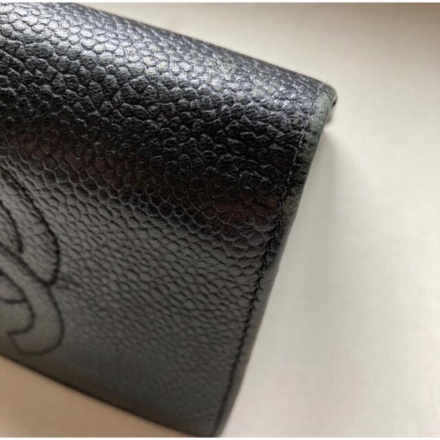 CHANEL(シャネル)のシャネルキャビアスキン黒カード名刺ケース レディースのファッション小物(名刺入れ/定期入れ)の商品写真