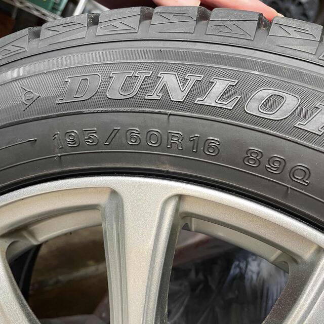 ダンロップ スタッドレス 195/60R16 4本セット  ノア ヴォクシー等 4