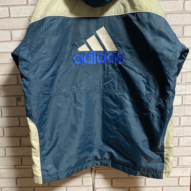 adidas(アディダス)の90s 古着 アディダス 刺繍ロゴ ナイロンパーカー ビッグシルエット ゆるだぼ メンズのジャケット/アウター(ナイロンジャケット)の商品写真