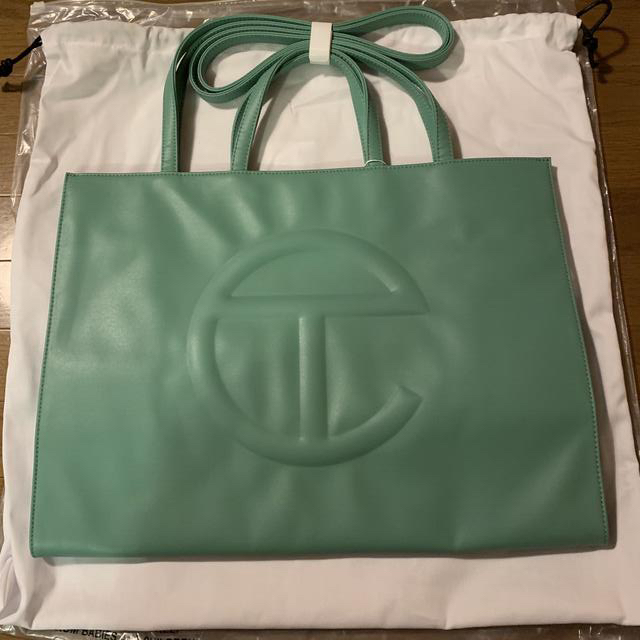 新着 Telfar shopping bag large sage トートバッグ