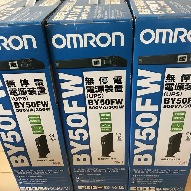 全品送料無料】 - OMRON オムロン 新品未開封 3台 BY50FW ） UPS （ 無 ...