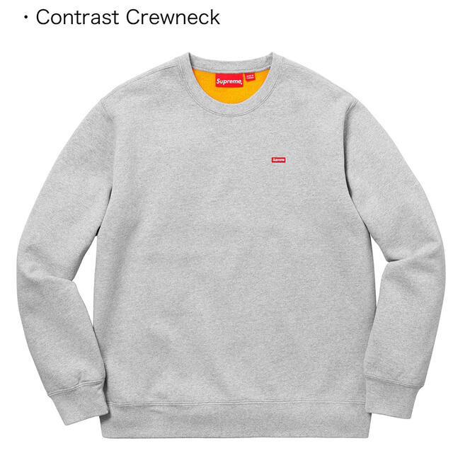 Supreme(シュプリーム)のSupreme  Contrast Crewneck small box L メンズのトップス(スウェット)の商品写真